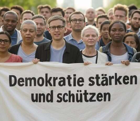 Wenn die Demokratie wankt: Europas gefährliche Flirt mit dem Autoritarismus Demokratie_Demonstration_Illustration