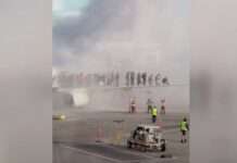 Panik am Flughafen Denver: Passagiere fliehen aus brennendem Flugzeug Denver_Airport_ScreenYoutube