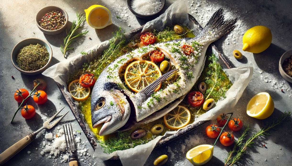 Ostern – modern: Dorade Provençale im Salz-Zitronen-Mantel