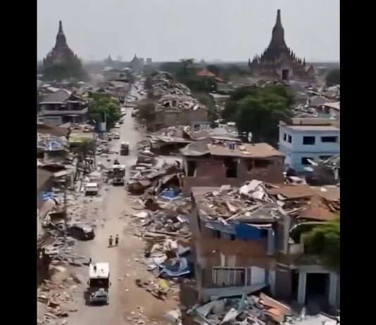 Verheerendes Erdbeben in Südostasien: Über 1.000 Tote und mehr als 2.300 Verletzte in Myanmar Erdbeben_Myanmar_Screenshot-X