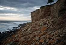 Gefährliche Schönheit: Klippenabbruch an der Côte d’Albâtre Erosion_Küste_Illustration