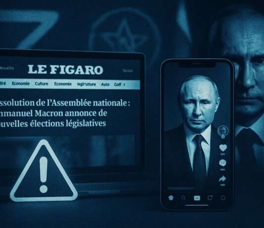 Russische Propaganda: Wie gefälschte Videos Frankreichs Meinung beeinflussen sollen Fake-News_Russland_Putin_Frankreich_Illustration