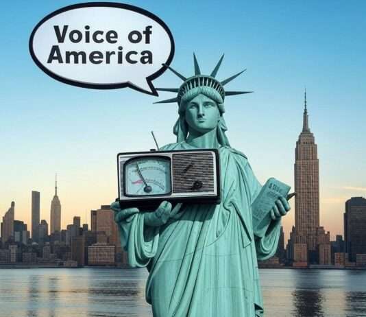 Eine Stimme der Freiheit verstummt – Donald Trumps Angriff auf Voice of America Freiheitsstatue_Voice-of-America_Illustration