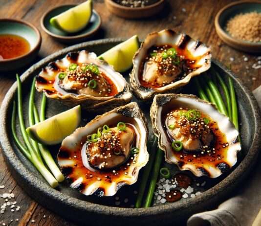 Austern modern zubereitet: Gegrillte Austern mit Miso-Honig-Glasur Gegrillte_Austern_Honig_Miso_Glasur