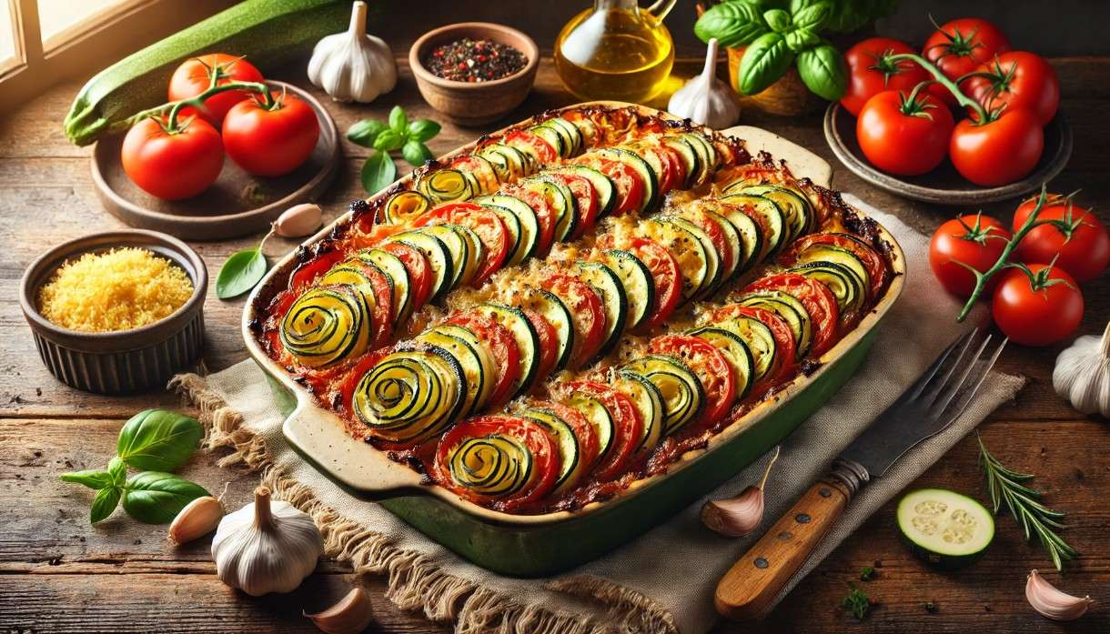 Leichtes in der Fastenzeit: Gratin de Courgettes et Tomates – Ein französischer Genuss mit Leichtigkeit