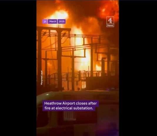 Verkehrschaos durch Stromausfall: Flughafen London-Heathrow – was man darüber weiss Heathrow_Brand_Stromversorgung_ScreenX