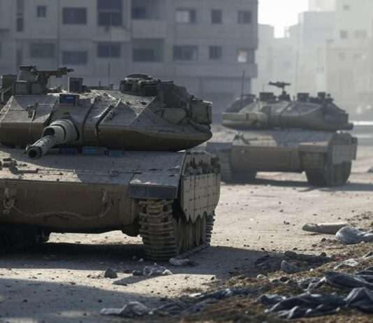 Luftangriff in Gaza: Tödlicher Schlag gegen die Pressefreiheit Israel_Panzer_Gaza_Illustration