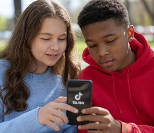 Raus aus dem Netz? Warum Frankreich Jugendlichen unter 15 den Zugang zu sozialen Medien verbieten will Jugendliche_Kinder_TikTok_illustration