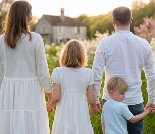 Neues E-Book: Mit Kindern Frankreich entdecken – Ein Osterabenteuer voller Genuss & Natur Osterurlaub_Frankreich_Familie_Illustration