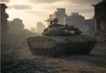 Großbritannien stellt Israel ein Ultimatum: Anerkennung Palästinas im September möglich Panzer_Gaza_Illustration