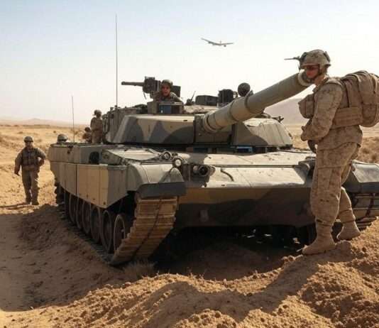 Abrüstung im Spannungsfeld globaler Unsicherheiten und nationaler Aufrüstung Panzer_Soldaten_Illustration