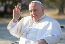 Papst Franziskus: Ein ökologisches Vermächtnis für die Welt Papst_Franziskus_Rollstuhl_Winken_Illustration