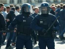 Polizei_Gewalt_Demonstration_Illustration