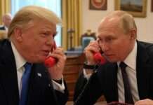 Trump und Putin: Gespräche über Waffenstillstand in der Ukraine am heutigen Dienstag Putin_Trump_Telefon_Illustration