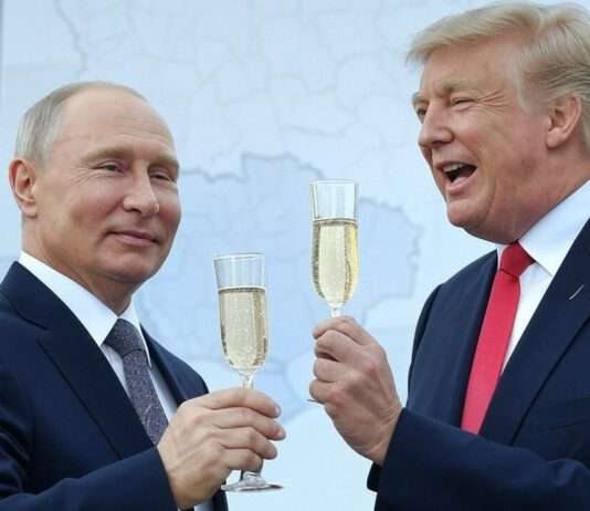 Ein Gipfeltreffen an symbolträchtigem Ort Putin_Trump_Ukraine_Illustration