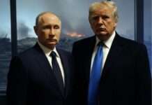 Donald Trump vertagt Treffen mit Putin – „Kein Gespräch nur zum Reden“ Putin_Trump_Ukraine_Krieg_Illustration