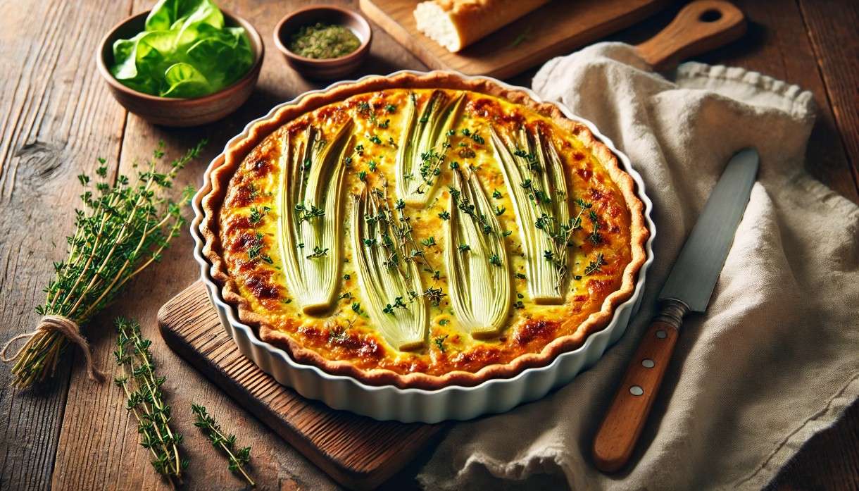 Leichtes in der Fastenzeit: Quiche aux Poireaux Sans Pâte - teiglose Lauchquiche