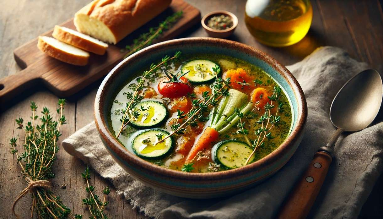 Scheinfasten – Das Mittagessen: Französische Gemüsesuppe mit Olivenöl
