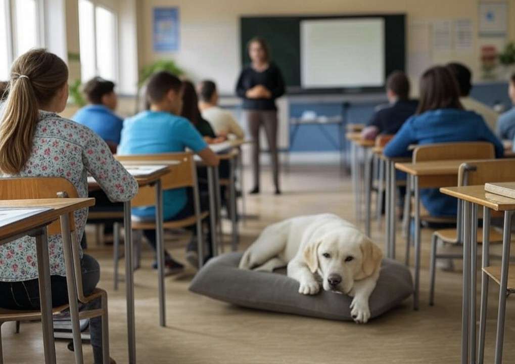 Wenn ein Labrador zum Lieblingslehrer wird – Wie ein Schulhund im Cantal Leben verändert