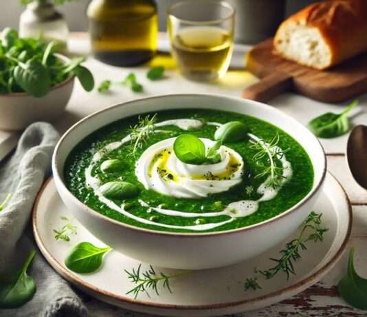Soupe de Cresson et Fromage de Chèvre Frais – Eine moderne Interpretation der Wasserkresse-Suppe mit Ziegenkäse Soupe-de-Cresson_Chevre