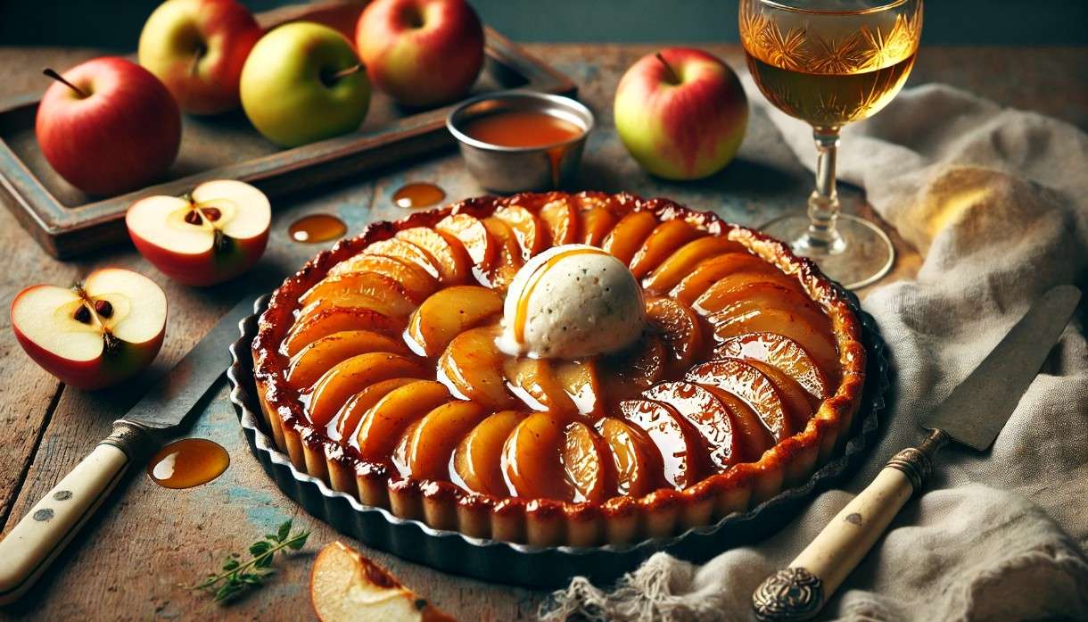 Tarte Tatin aux Pommes et Sancerre