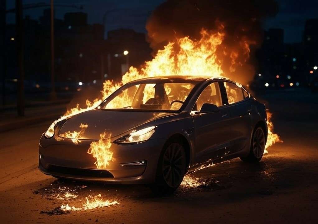 Brandserie in Niort: Tesla-Fahrzeuge gezielt angezündet