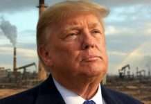 Trumps großes Gesetz: Rückschritt für den Klimaschutz, Schub für fossile Brennstoffe Trump_Klima-Umweltzerstörung_Illustration