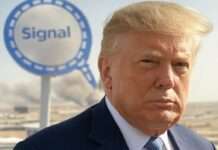 Washington erschüttert nach Offenlegung geheimer Pläne über private Chat-App Trump_Signal_Yemen_Illustration