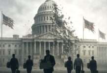 Trump plant massiven Stellenabbau in US-Bundesbehörden US-Regierung_Abbau_Zerstörung_Illustration