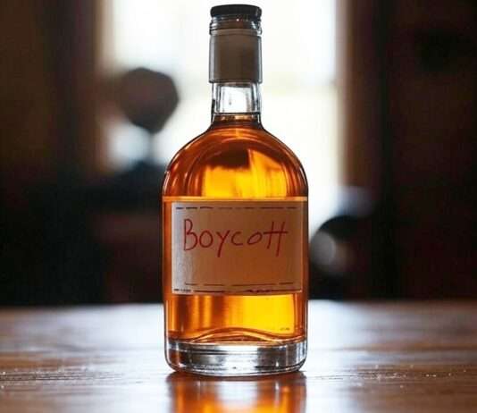 Boykott amerikanischer Produkte: Widerstand gegen Trumps Politik wächst in Kanada und Europa US-Whiskey_Boykott_Illustration