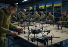 Ukraine rüstet auf: Fünf Millionen FPV-Drohnen jährlich Ukraine_Drohnen_Produktion_Illustration