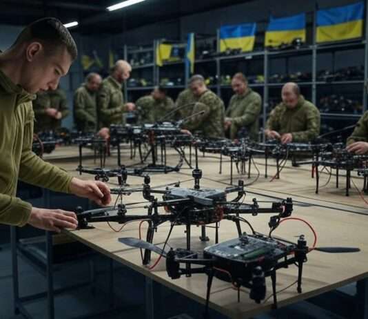 Ukraine rüstet auf: Fünf Millionen FPV-Drohnen jährlich Ukraine_Drohnen_Produktion_Illustration