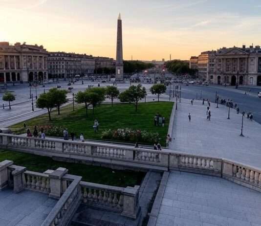 Grüne Zukunft für die Place de la Concorde – Paris plant historischen Wandel Umgestaltung_Place-de-la-Concorde_Illustration