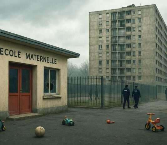 Drogen, Angst und Klassenzimmer: Wenn der Schulweg zum Risiko wird Vorschule_Drogenhandel_Kriminalität_Illustration