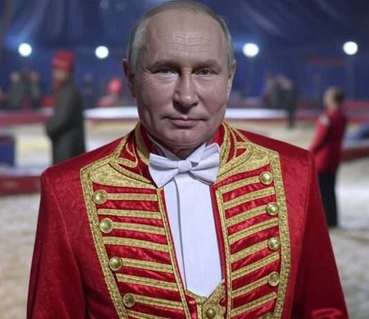 Putins Nein zum Frieden: Ein Meisterwerk der Verzögerung Zirkusdirektor_Putin_Illustration