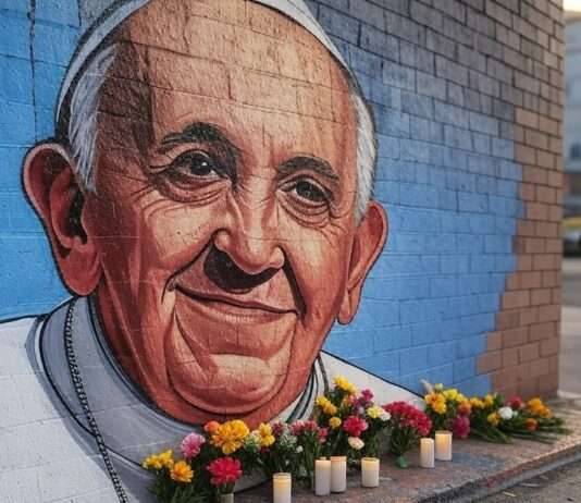 Papst Franziskus erneut auf Beatmung angewiesen – Sorge um seine Gesundheit wächst Papst_Franziskus_Graffiti_Illustration