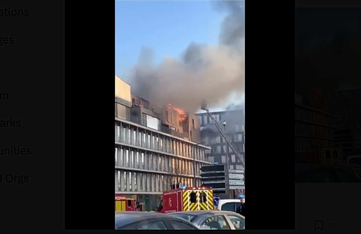 Flammen über Lille: Großbrand sorgt für Evakuierungen