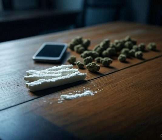 Drogenhandel per Telegram: Digitale Dealerzentrale in Bourg-en-Bresse zerschlagen Drogen_Smartphone_Illustration