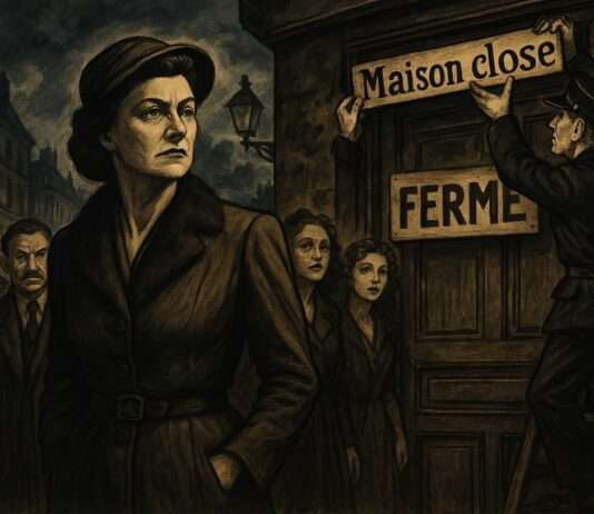 Ein wichtiger unbekannter Tag: Frankreichs Abschied von den Bordellen Frankreich_Bordelle_Schliessung_Illustration