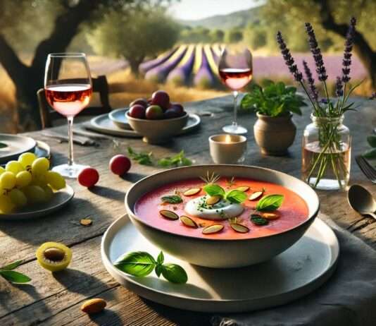 „Gazpacho Provençal“ – sinnliche Liaison zwischen spanischer Lebensfreude und französischer Finesse. Gazpacho-Provençal