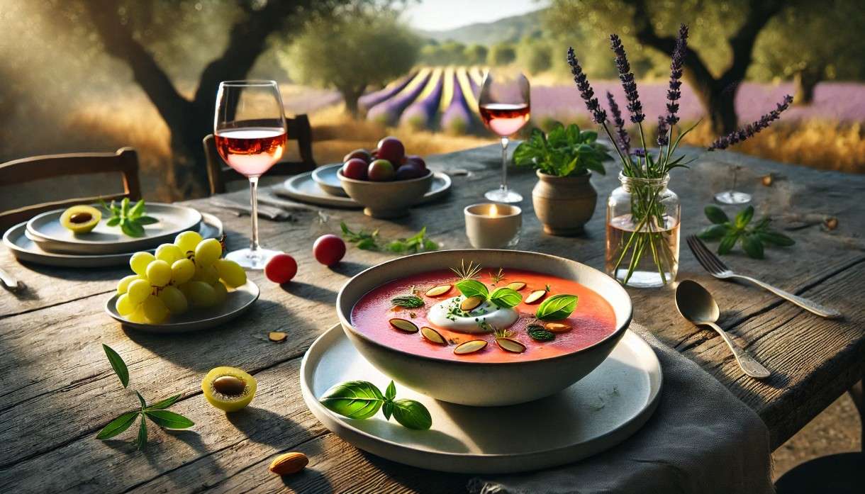 „Gazpacho Provençal“ - sinnliche Liaison zwischen spanischer Lebensfreude und französischer Finesse.