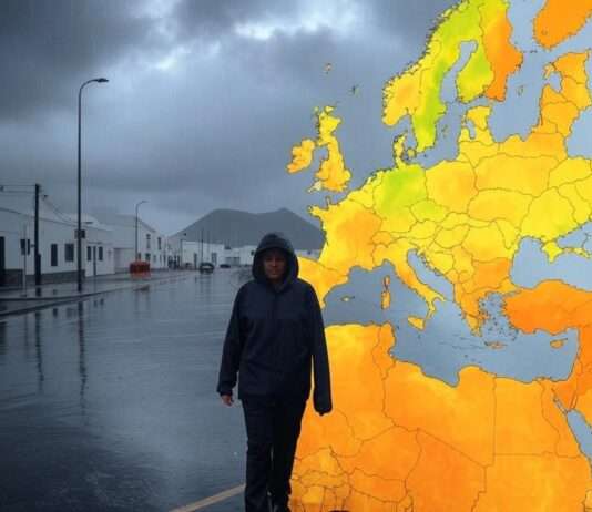 Wetterdrama im Süden Frankreichs: Von der Gluthitze in den Gewitterkessel Klimawandel_Starkregen_Wetterwarnungen_Illustration