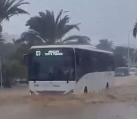 Urlaubsinsel im Ausnahmezustand – Sintflutartiger Regen über Lanzarote Lanzarote_Sturm-Olivier_Überschwemmungen_ScreenX