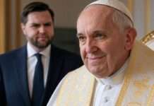 Nach dem Tod von Papst Franziskus: Ein Machtkampf um die Zukunft der Kirche Papst_Franziskus_J-D_Vance_Illustration