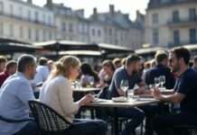 Alles bar oder gar nicht: Wie Gastronomen im Gard mit einem Spezialmenü protestieren Restaurant_Terrasse_Illustration