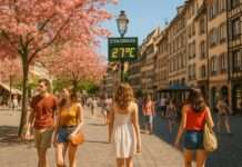 Frühling auf den Kopf gestellt: Warum es heute im Norden Frankreichs wärmer ist als im Süden Sommer_im_Frühling_Strassburg