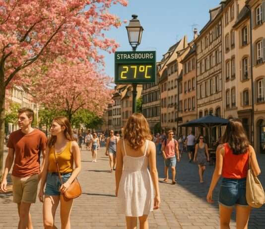 Frühling auf den Kopf gestellt: Warum es heute im Norden Frankreichs wärmer ist als im Süden Sommer_im_Frühling_Strassburg