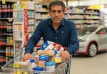 Frust statt Fast Food: Warum immer mehr Franzosen US-Produkte boykottieren Supermarkt_Boykott_US-Produkte_Illustration