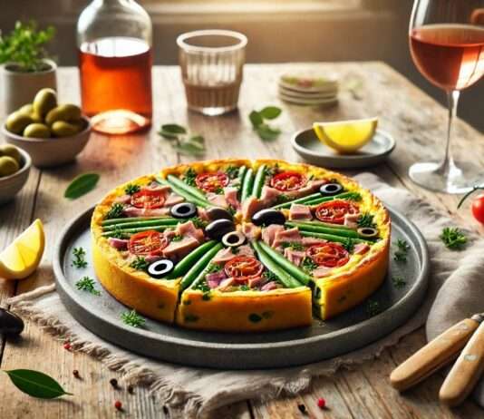 Oh là là trifft auf ¡Olé! – Modern interpretiert: Tortilla Niçoise Tortilla_Nicoise