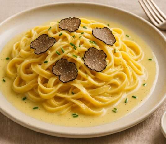 Wenn Italien Frankreich trifft: Trüffel-Tagliatelle mit Beurre Blanc – Eine Ode an den Genuss Trüffel-Tagliatelle_mit_Beurre-Blanc